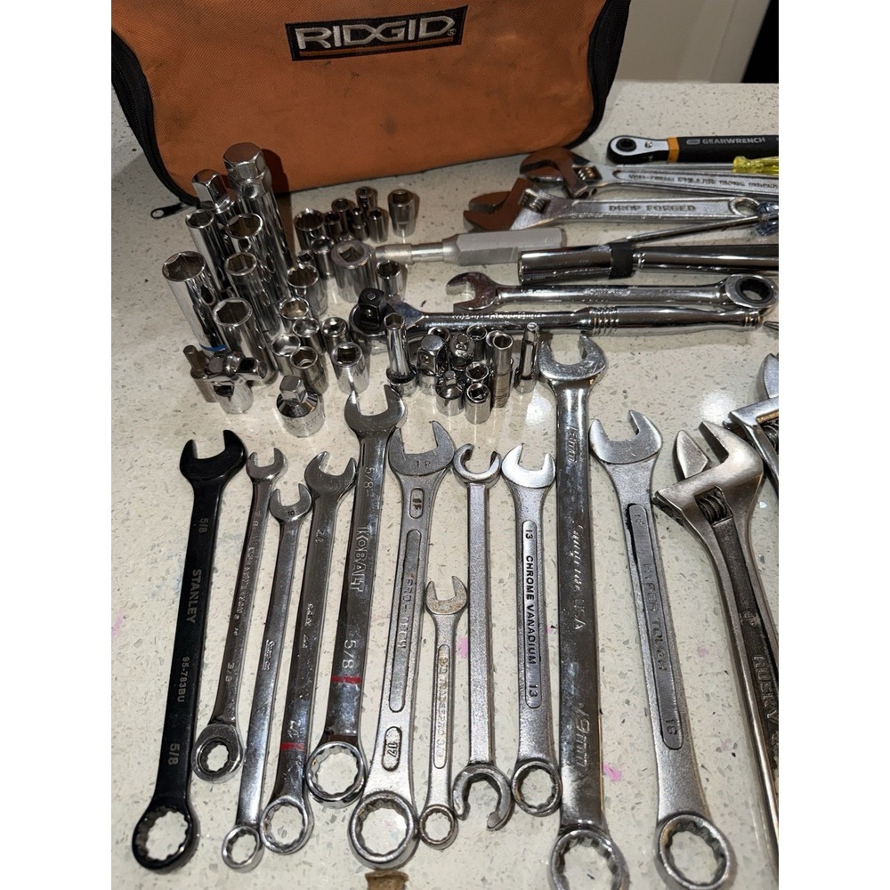 70‎ Pc Mix Tools With Ridgid Bag - Picture 12 of 12
